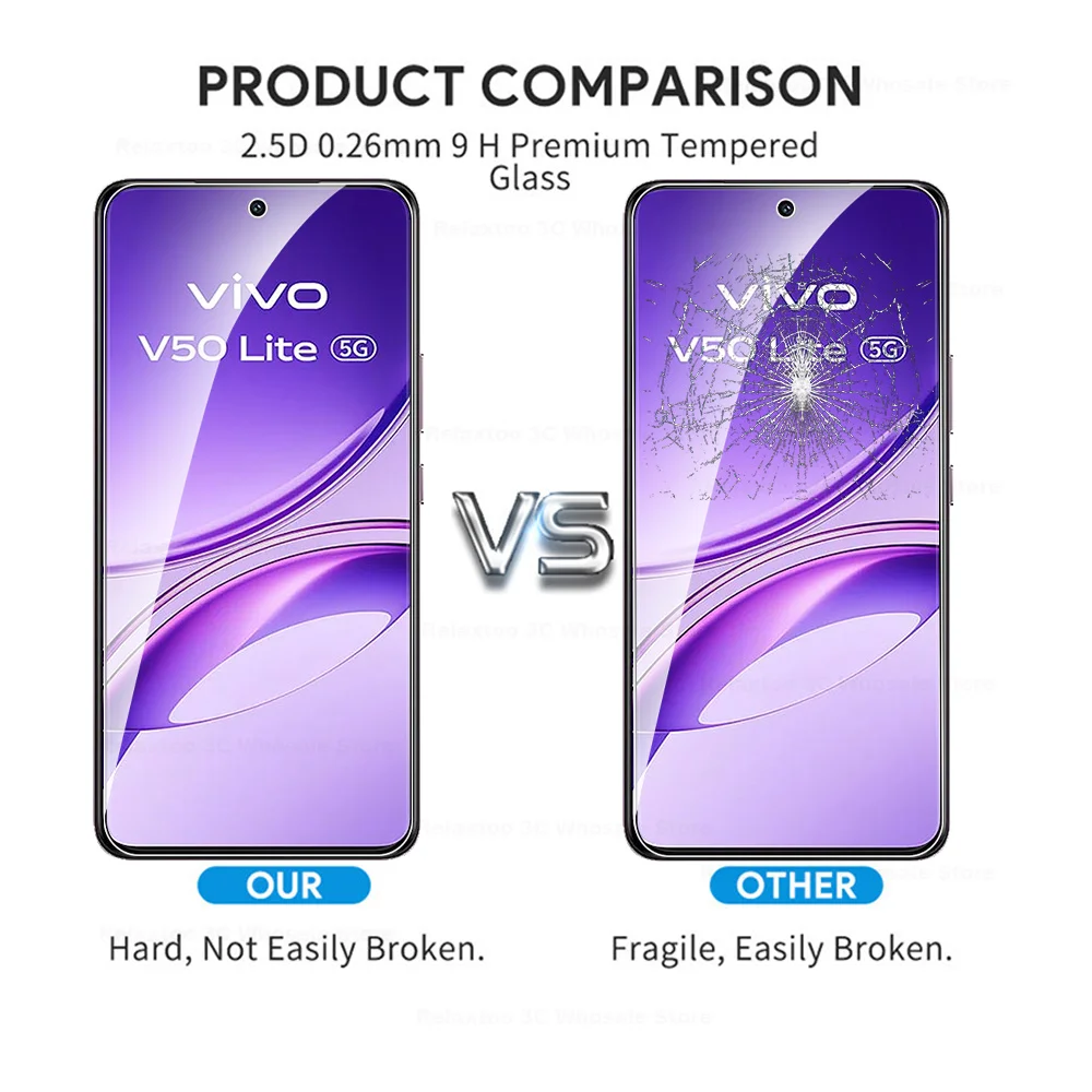 Premium Tempered Glass Screen Protector for Smartphones - Multi-Pack Options Available