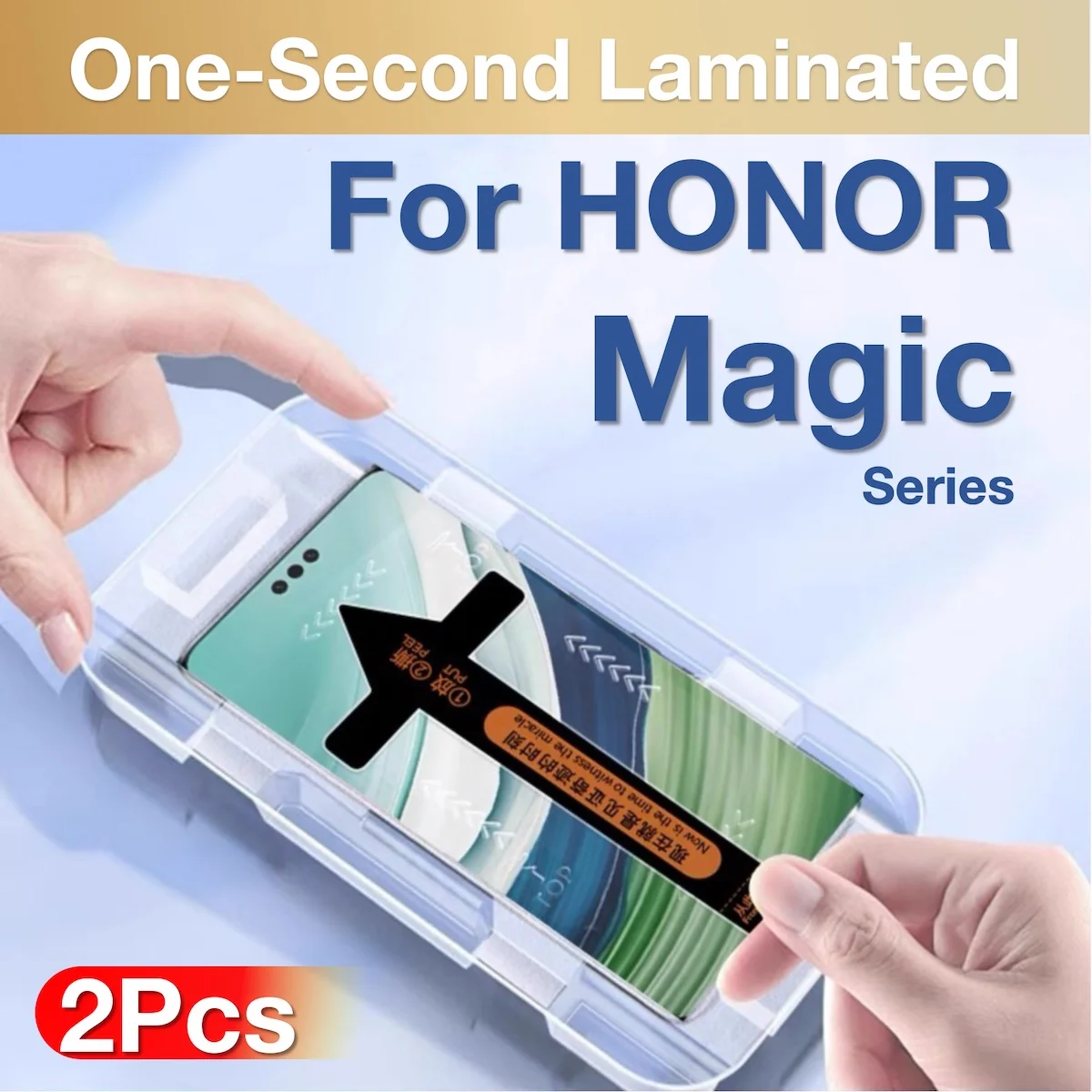 Premium Toughened Glass Screen Protector with Installation Kit - 2 Pack