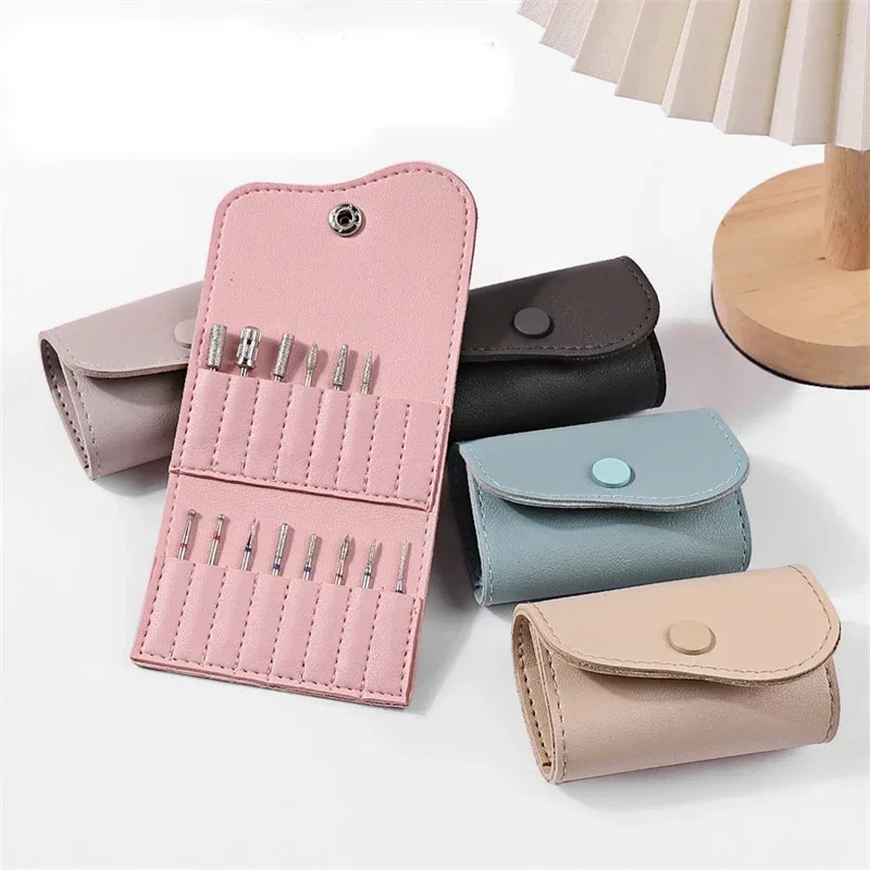 

Nail Polish Head Storage Bag Polishing Head Storage Tool Nail Art Drill Grinding Polish Head Bit Holder Nail Drill Accessories