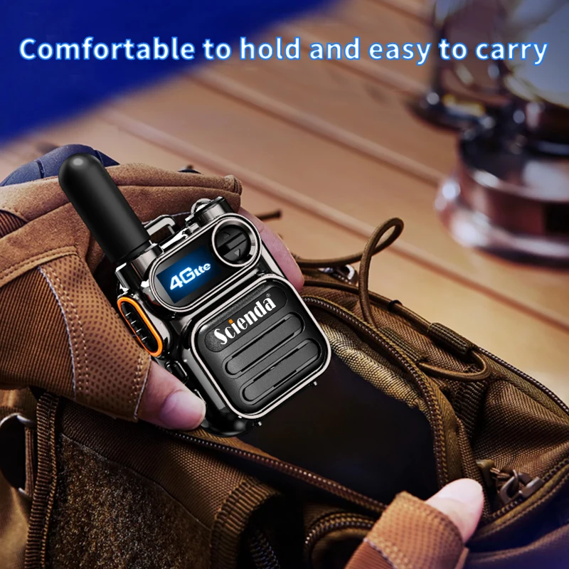 G388 Global Walkie Talkie 4G Portable Mini Alloy Body Type-C Fast Charge Loud Clear Sound Quality Two-way Radio with Flashlight 6