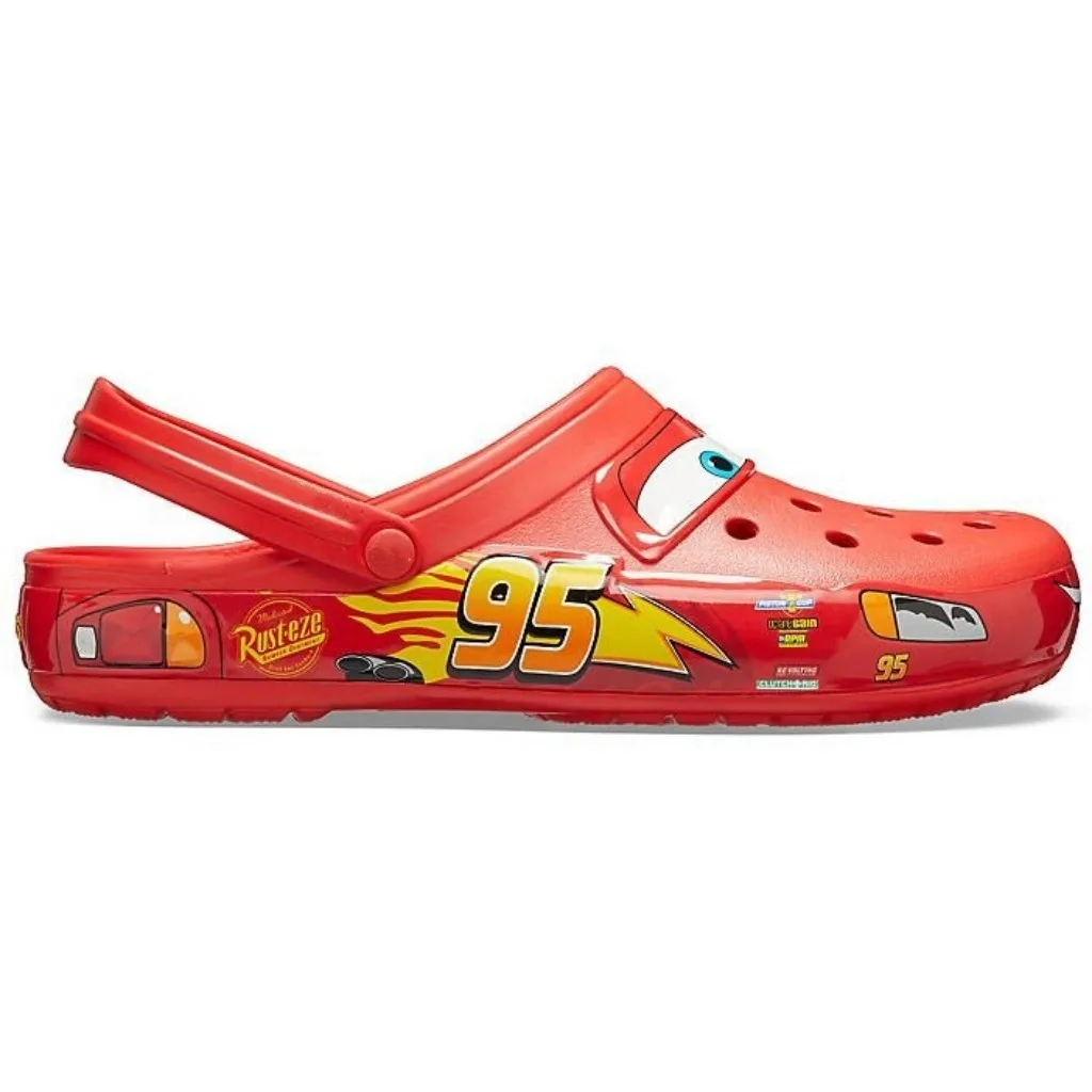 Aoger Disney Lightning Mcqueen Crocs Men Pixar Waterproof Summer Slippers Outdoor Beach Holey Shoes Sandals Woman Flip Flops New