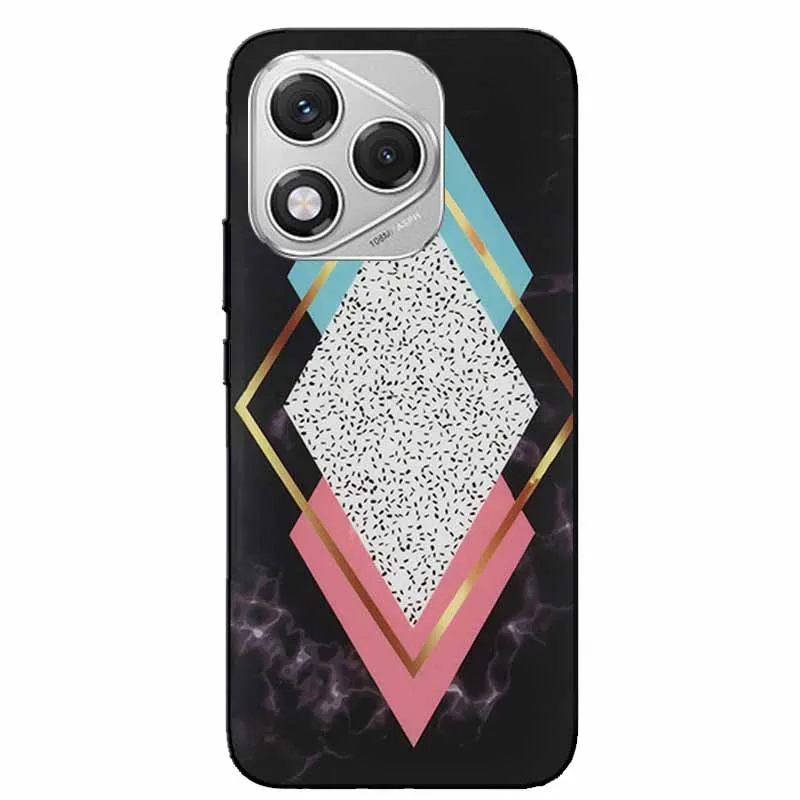 Marble Painted Silicone Back Cover Case – Premium Design