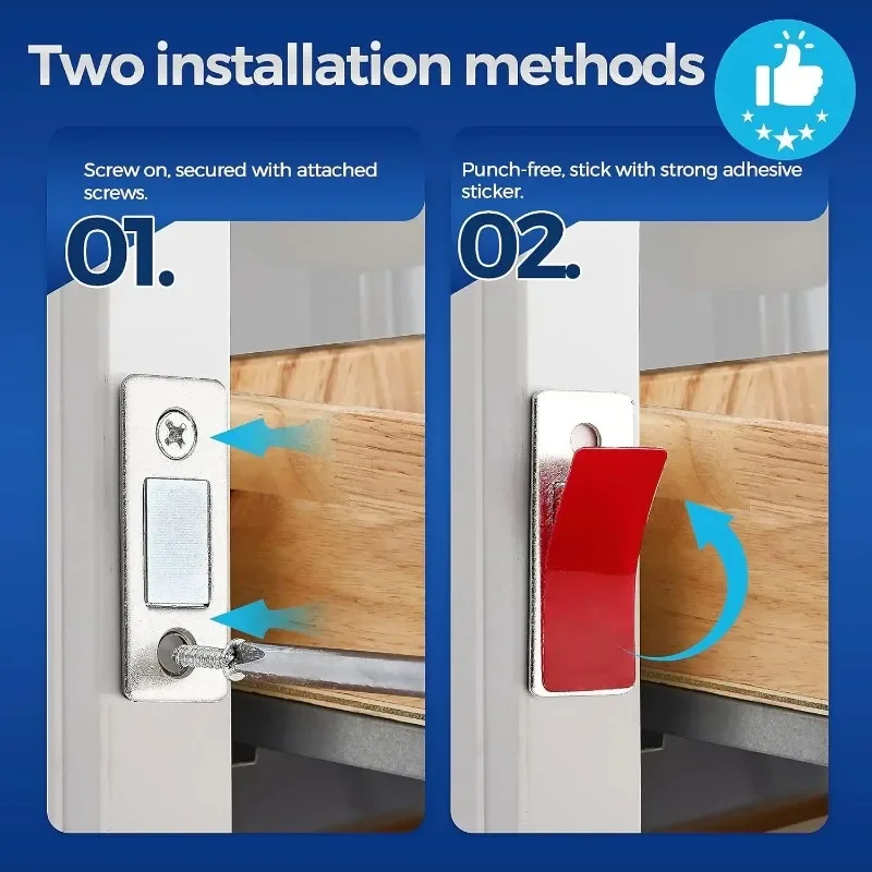 Ultra-Thin Invisible Magnetic Cabinet and Drawer Closers