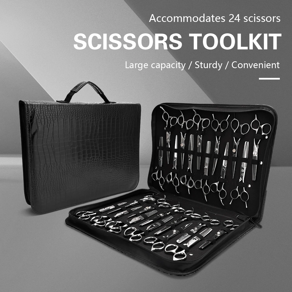 

24PACK Scissors Bag Hair Salon Barber Handbag Hairdressing Accessories Waist Bag Tool Scissor Storage Diagonal Bags