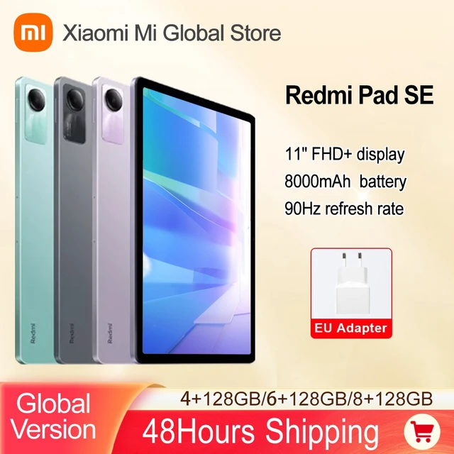 Global Version Xiaomi Redmi Pad SE 6 8GB 128 256GB Mi Tablet Snapdragon®680  Quad speakers Dolby Atmos®90Hz 11 Display 8000mAh
