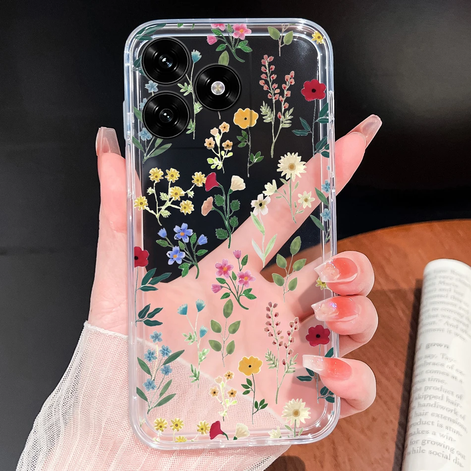 Gradient Color Soft Silicone Clear Phone Case - Lightweight Protective Cover