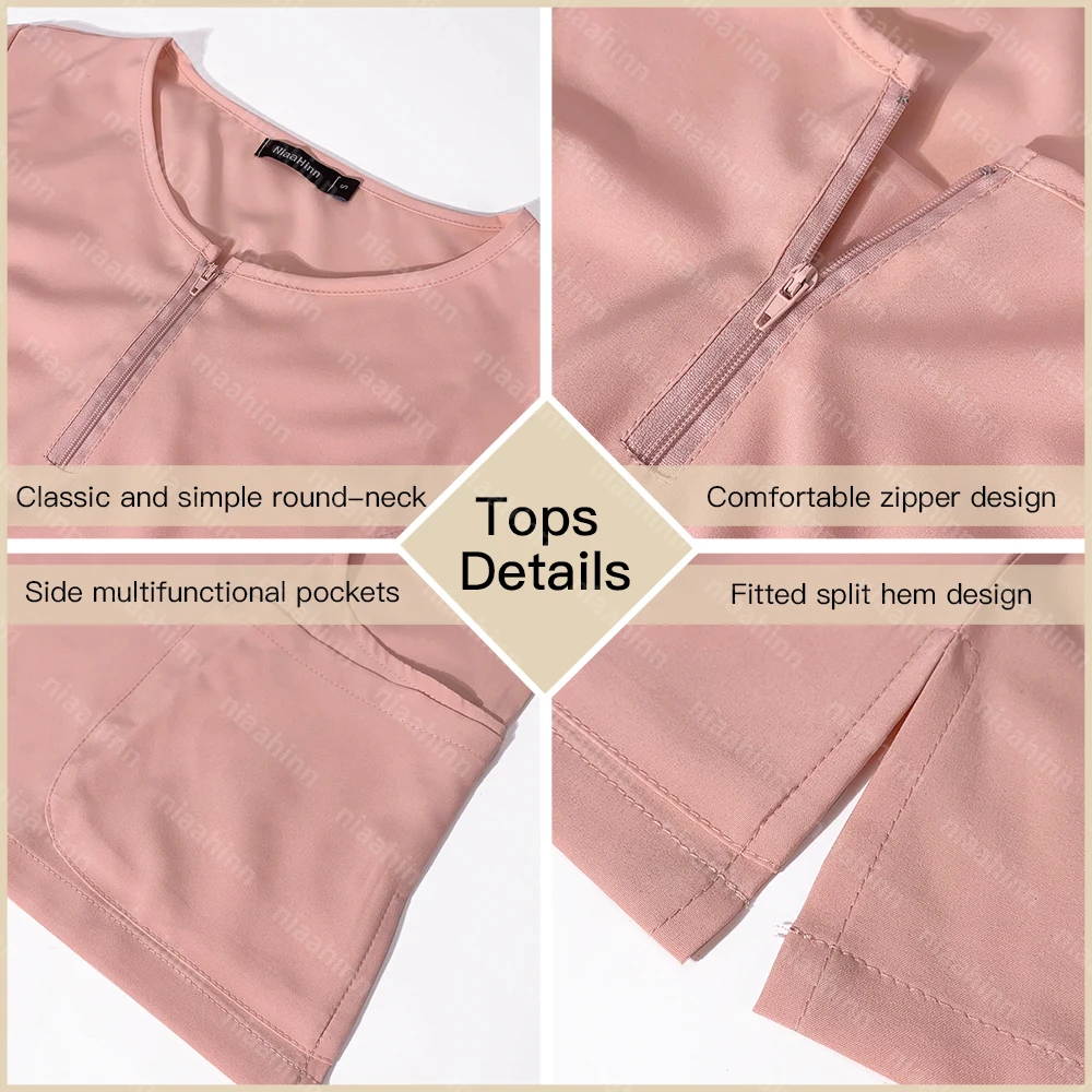 Nursing Scrub Hospital Uniforms Quick Dry Fabric Medical Scrub Workwear for Women Nurse Accessories Pet Grooming Working Clothes