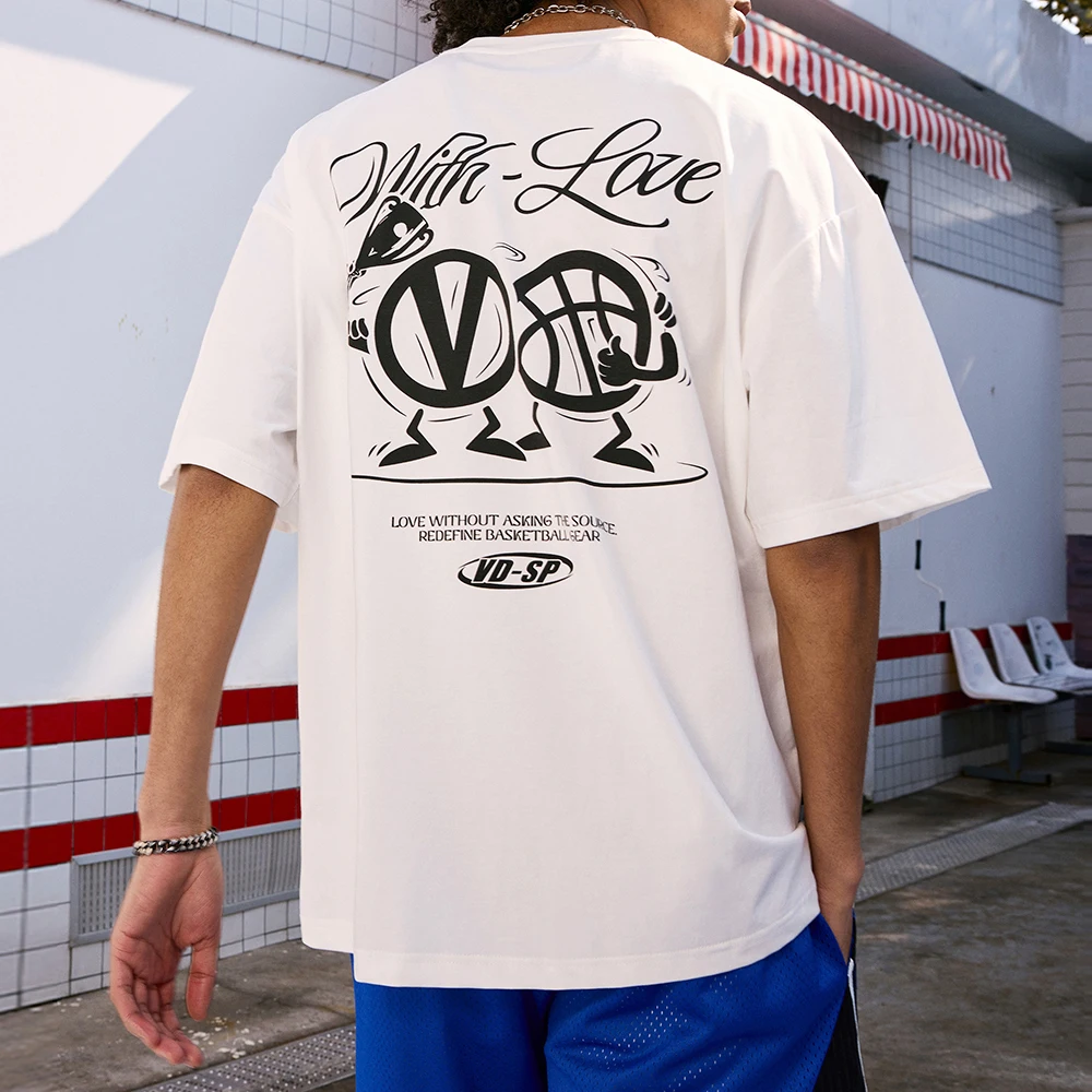 High Quality Cotton Short Sleeve T Shirt for Men Champion Printing Crew Neck Oversize Sport Daily Tees