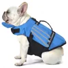 Chaleco salvavidas de alta flotabilidad para perros con flotador de cuello extraíble, traje de baño reflectante de seguridad para mascotas