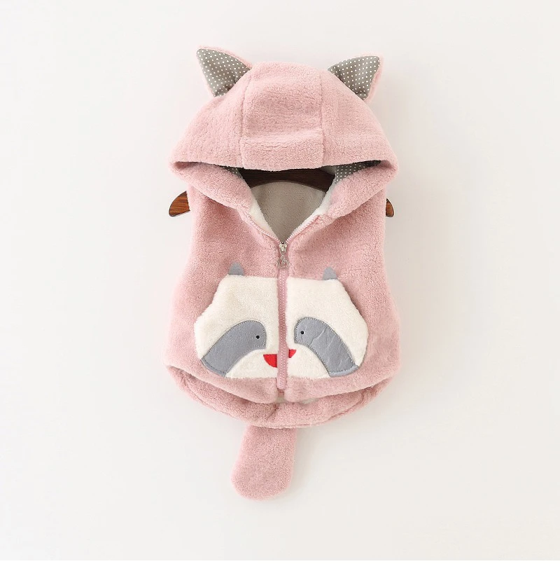 Description Picture 4 of itemIrcomll Grils Vest Boys Top Bape Waistcoat Fall Winter Hooded Plush Soft Children's Coat Girl Clothes Kids Outfits Jacket