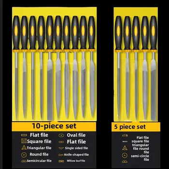 Precision Alloy Steel Hand File Set for Wood & Metal 1
