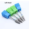 Quality!Left Hand Tungsten Carbide Nail Drill Bit Milling Eletric Manicure Machine Equipment Cuticle Clean Burr Dental 5