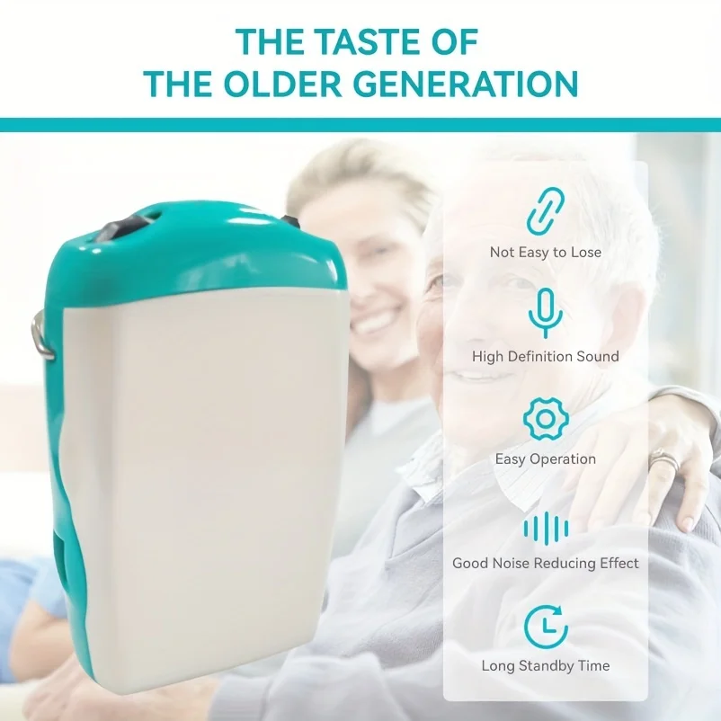 Hearing Aid 1 Portable Adjustable Box-type Hearing Aid For Seniors With Noise Reduction Adjustment Function