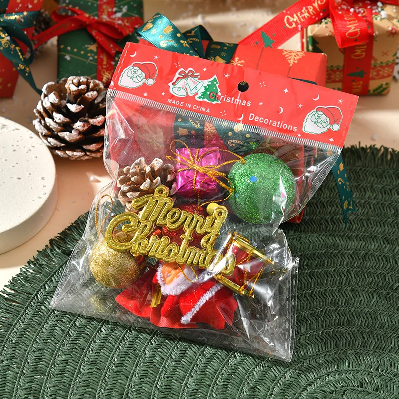 Mini Christmas Balls Gift Boxes Set Xmas Tree Pendant Christmas Pinecone Hanging Ornament for New Year Party Home Decor