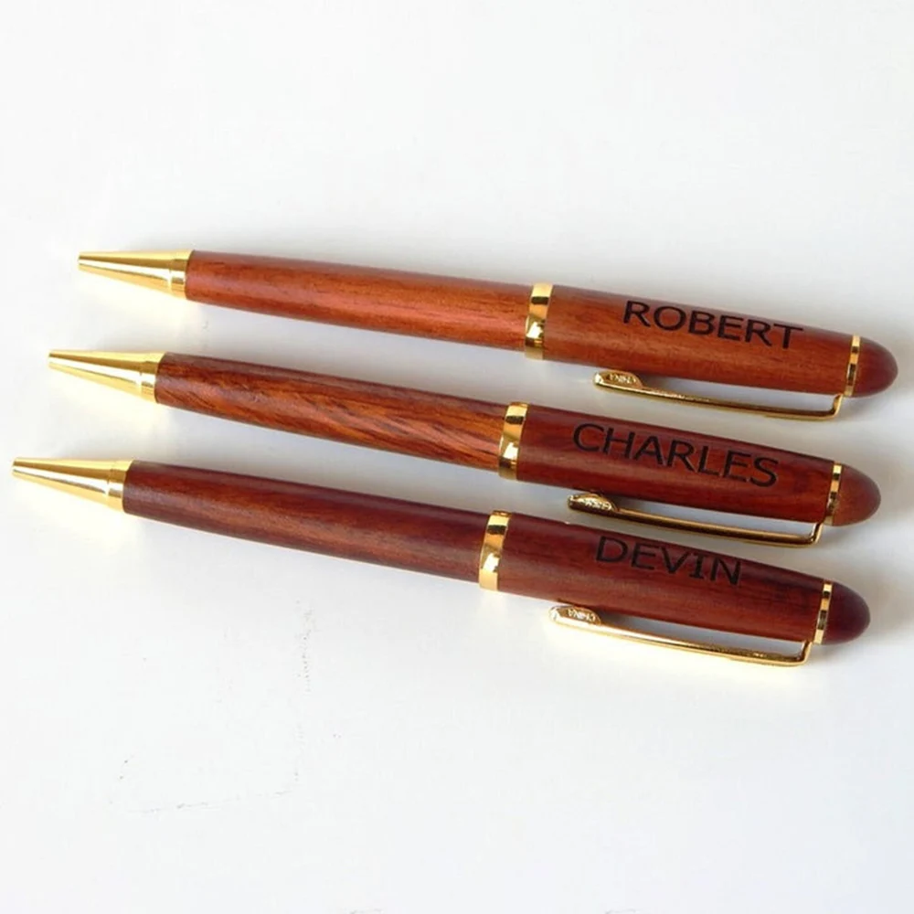 Personalized Maple Wood Ballpoint Pen with Custom Engraving and Gift Box