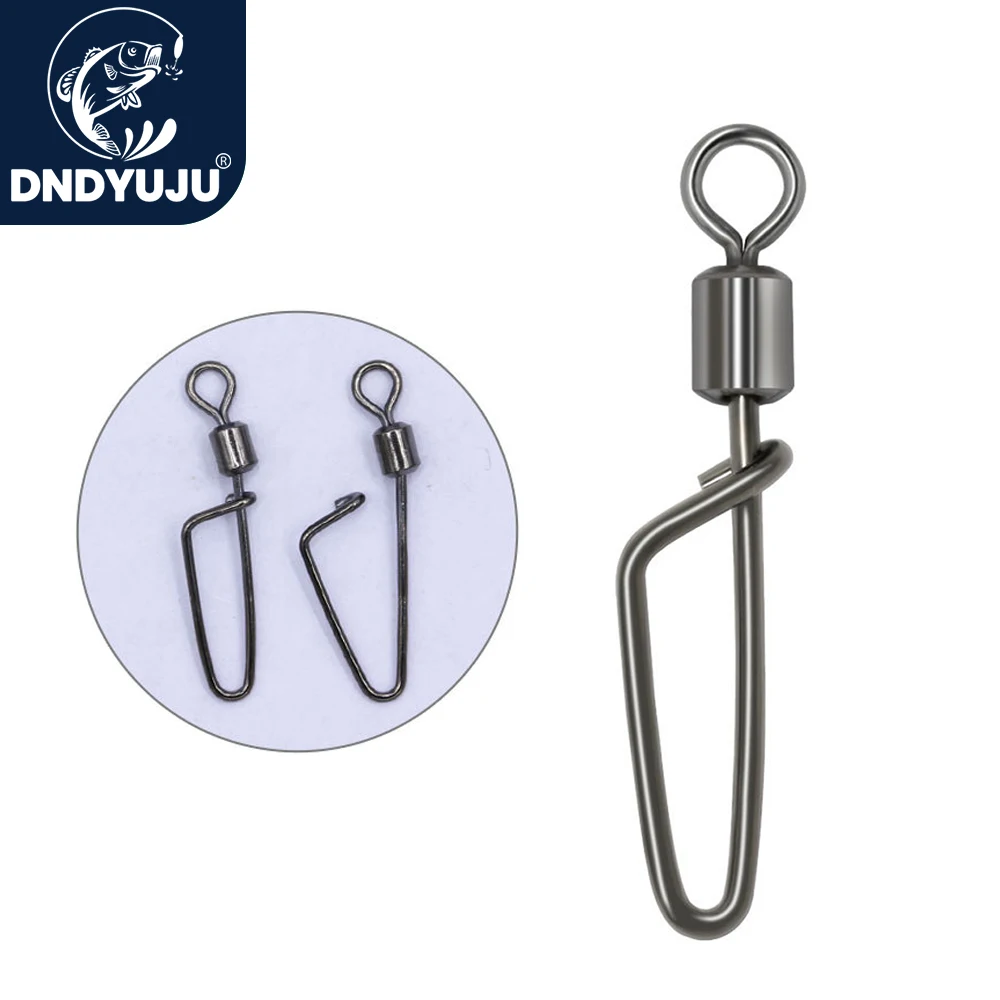 DNDYUJU 20pcs Fishing Swivels&Snap Connector Rolling Swivel with