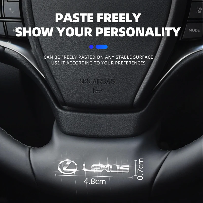 2/5/10개 자동차 로고 3D 금속 스티커 렉서스 F-SPORT ES RX NX LS UX LM LX GX LC RZ IS CT GS RC HS SC용 장식 액세서리