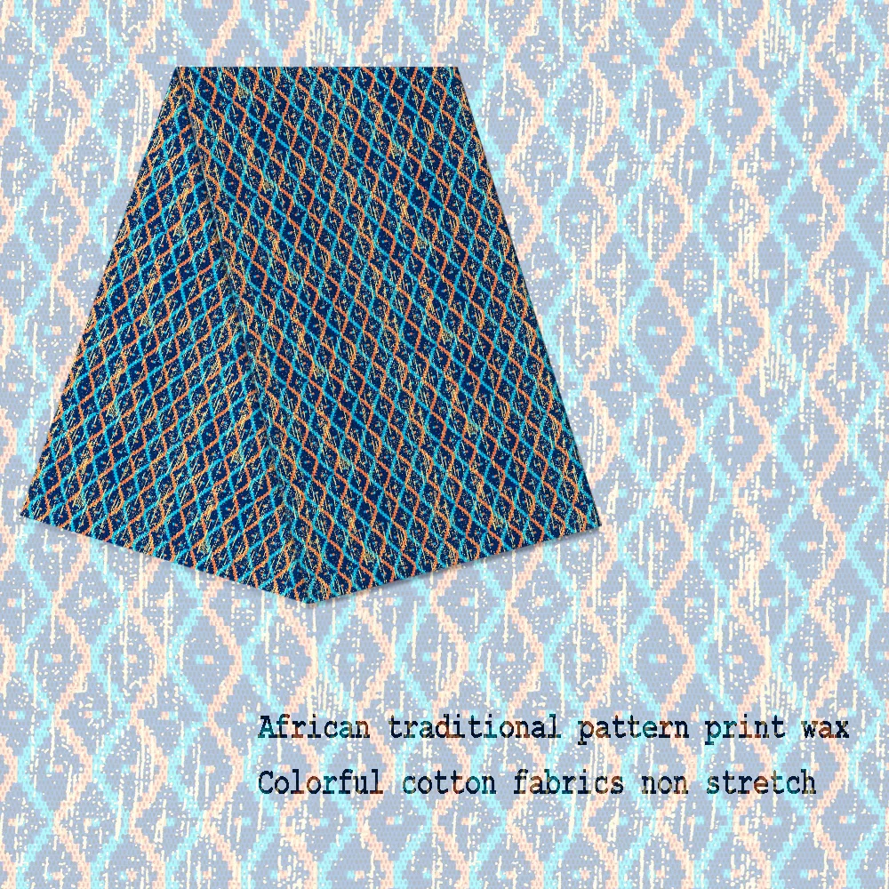 African Real Wax Ankara African Fabric Wax Printed Fabric Original High Quality Tissue Africa Cotton