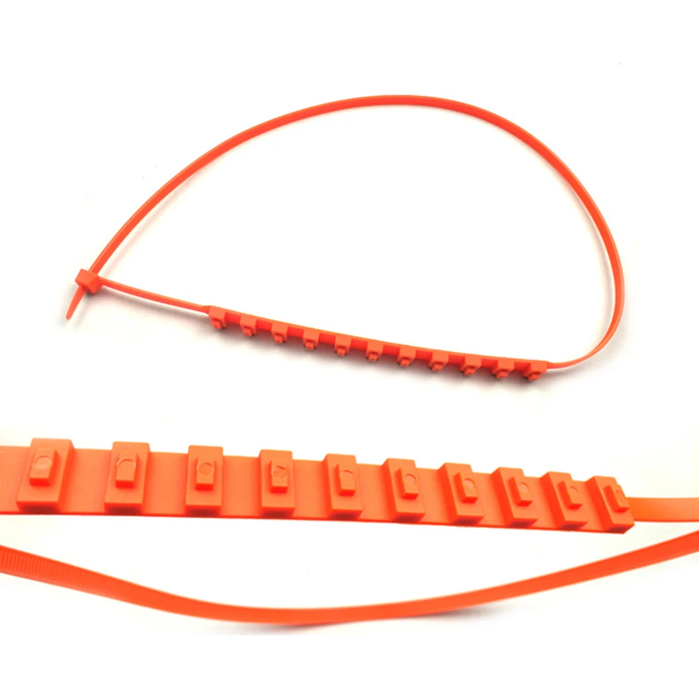10Pcs Car Tire Chains Anti-Slip Auto Outdoor Snow Tire Anti Skid Chain Car Winter Tyres Wheels Snow Chains Emergency Accessories
