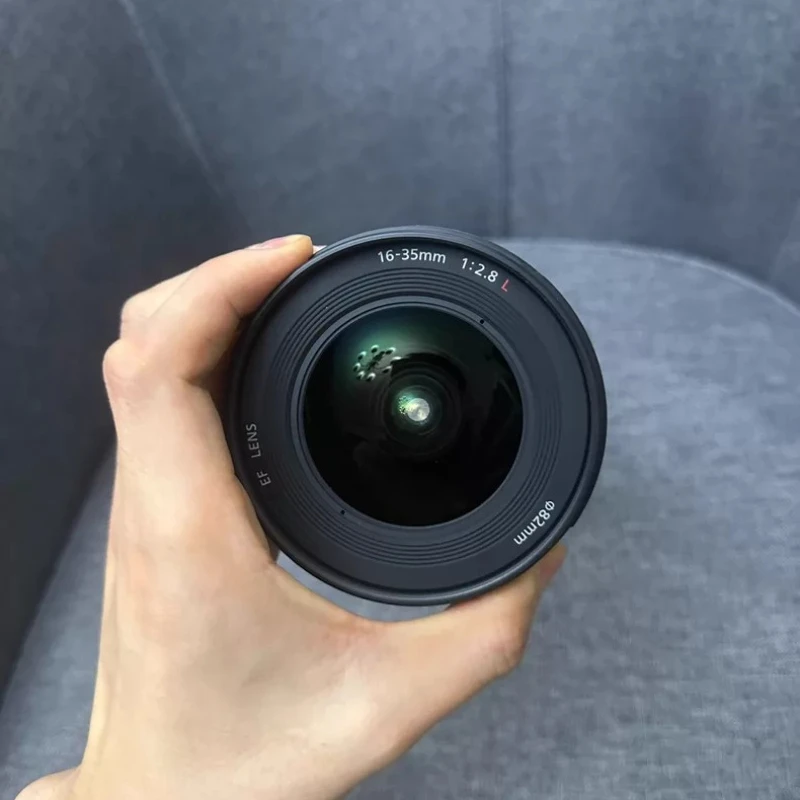 95% 새 상품 캐논 EF 16-35mm f/2.8L II USM 레드 링 광각 줌 렌즈 풀프레임 전문가용 카메라 렌즈