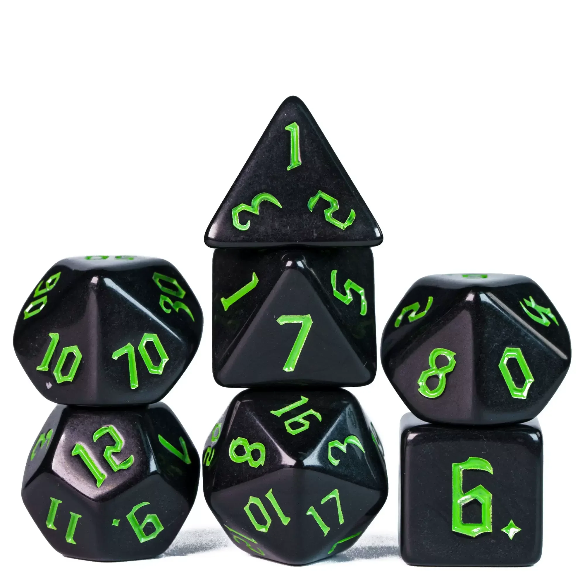 Polyhedral Dice 7pcs/lot D&D Dice Set Double-Colors Board Game for DND RPG D20 D12 D10 D8 D6 D4 Table Games Accessories