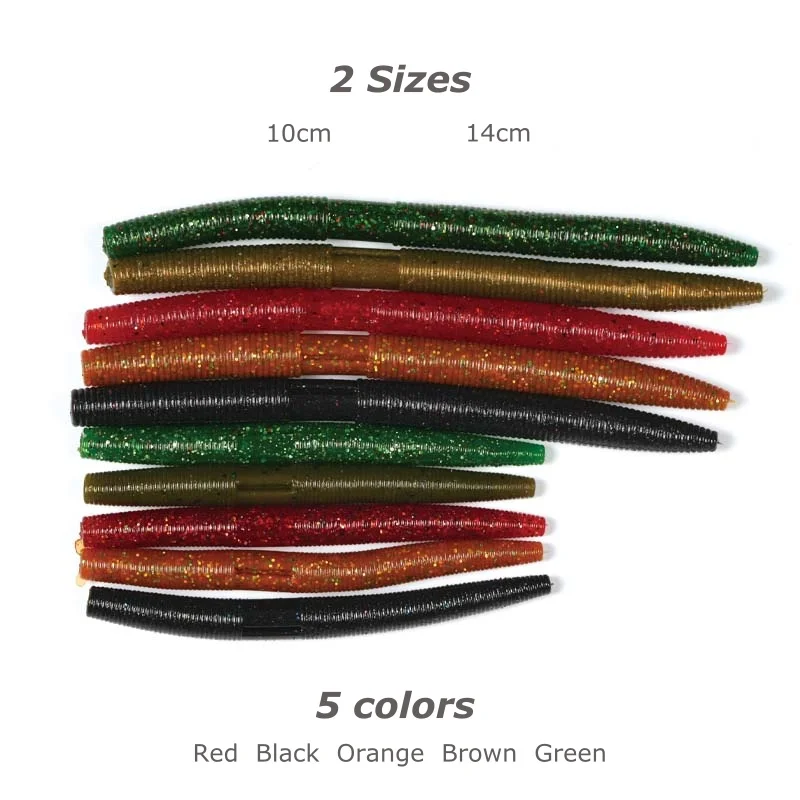 10pcs Senko Soft Worm Bait 6