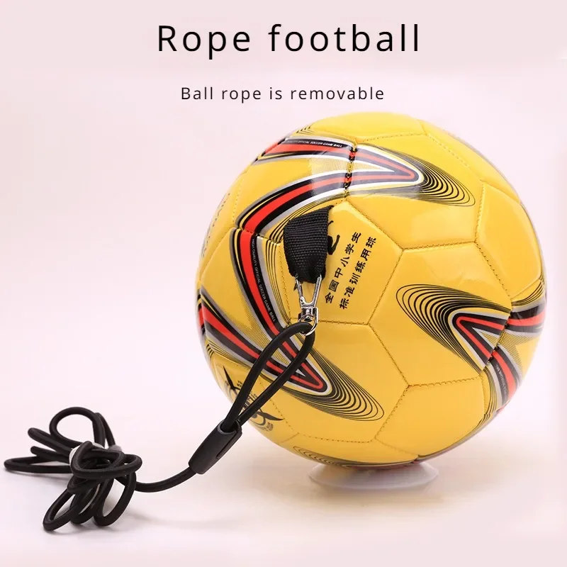 Size 4/5 Standard Football with Rope Primary and Secondary School Students Training Adult Rope Soccer Starter Wear-resistant