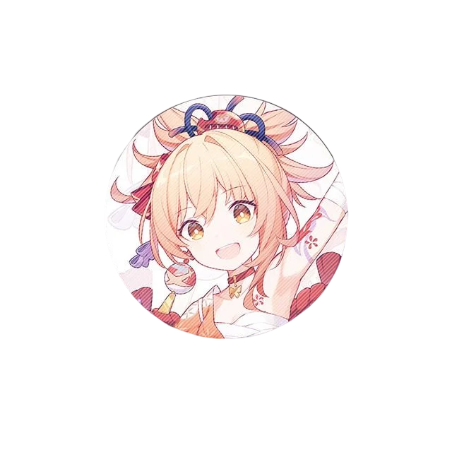 58mm Game Genshin Impact Brooch Pins Anime Badge Cosplay Ganyu Xiao Zhongli  Accessories For Clothes Backpack Decoration Gift Yoimiya