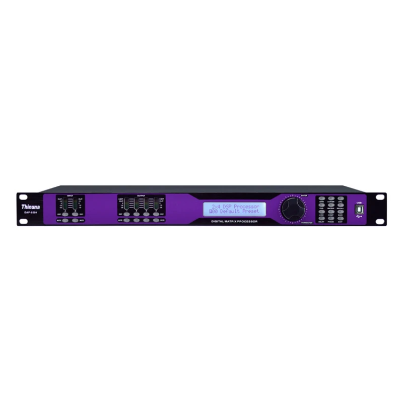 

DAP-0204 two in four out speaker sound system professional digital smart mixer audio processor digital effector audio