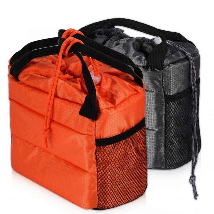 

for DSLR Insert Partition Camera Hand Bag Waterproof Shockproof Padded Divider Cover Case Orange Black