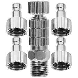 Airbrush Adapter Female And Male Coupling Airbrush Hose Connector Metal Fittings Accessories Replacements