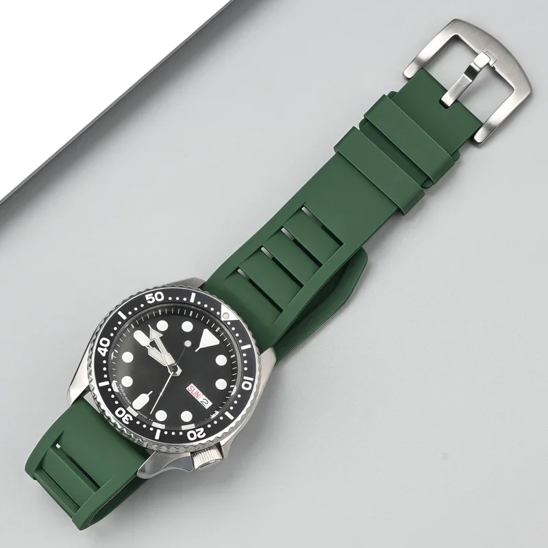 Breathable Silicone Waterproof Sport Watch Band with Quick Release
