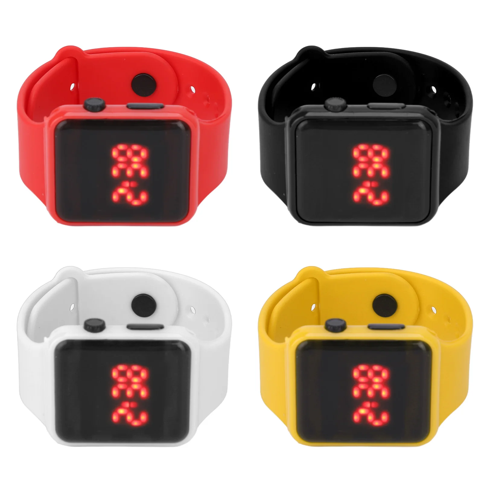 LED Digital Watch Sport Watch LED Screen Quadrate Shape Backlight Design Digital Kids Watch for Leisure Activities Digital Watch