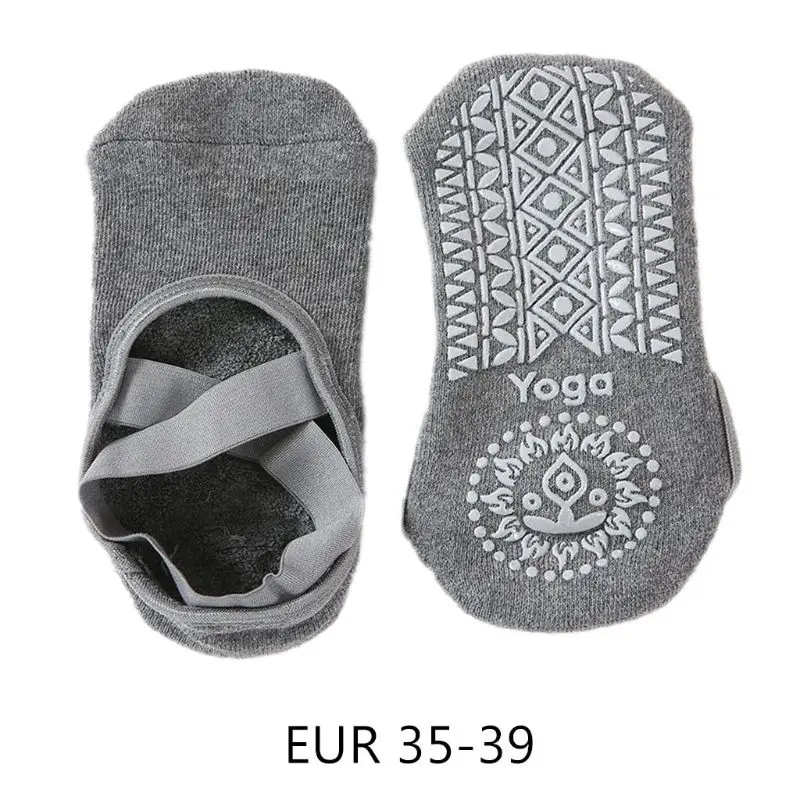 Sports Socks Fitness Sports Socks Sport Socks Pilates Socks Cotton Sock Slippers Silicone Non-Slip Yoga Socks For Woman Pilates Barre Dance Slippers Ballet Breathable Ladies Sport Foot Backless Sock