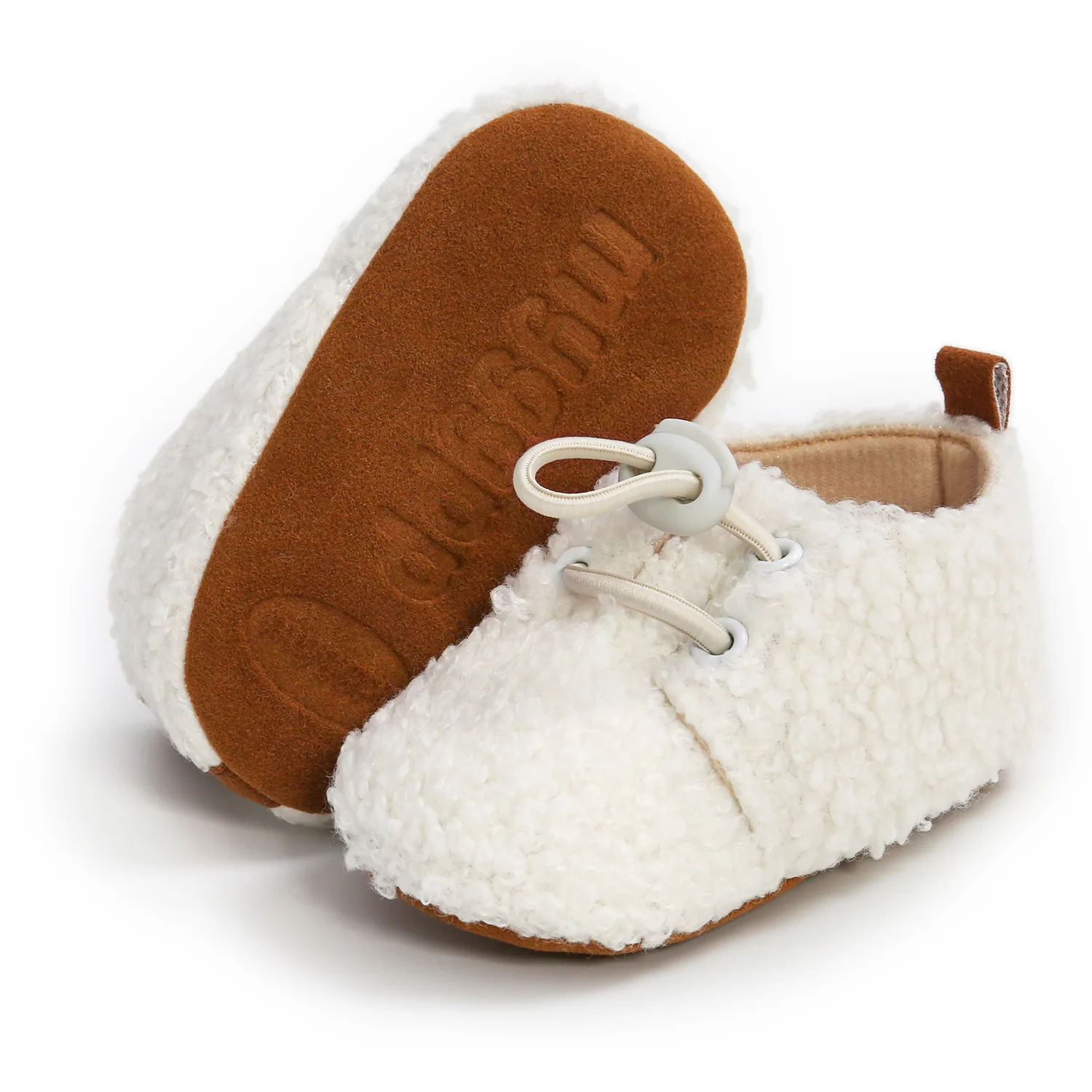 ma&baby 0-18M Warm Plush Baby Shoes Cute Newborn Infant Baby Boy Girl Crib Shoes Fall Winter First Walkers
