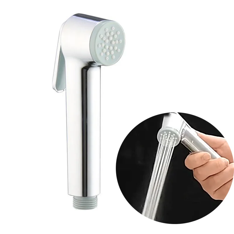 white silver ABS self clean Handheld Bathroom Bidet Shower Head Toilet Sprayer Faucet Spray Nozzle holder hose for toilet seat 5