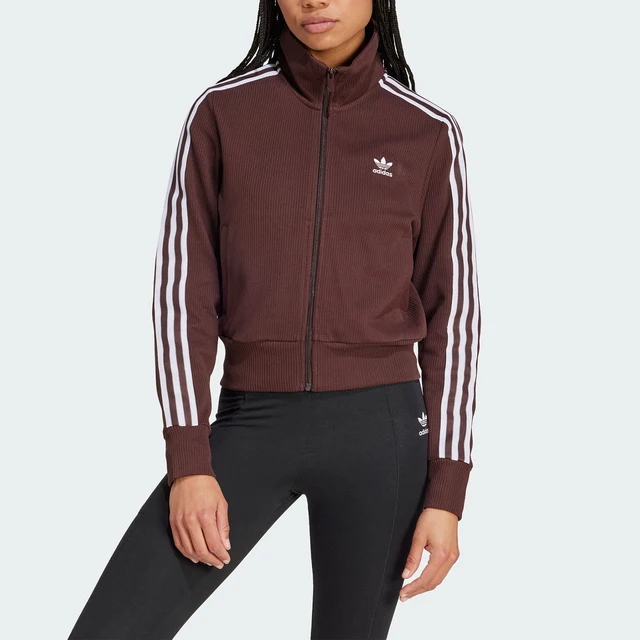 Veste ajustée en tricot rétro pour femme Adidas Originals Trefoil IN6061 1
