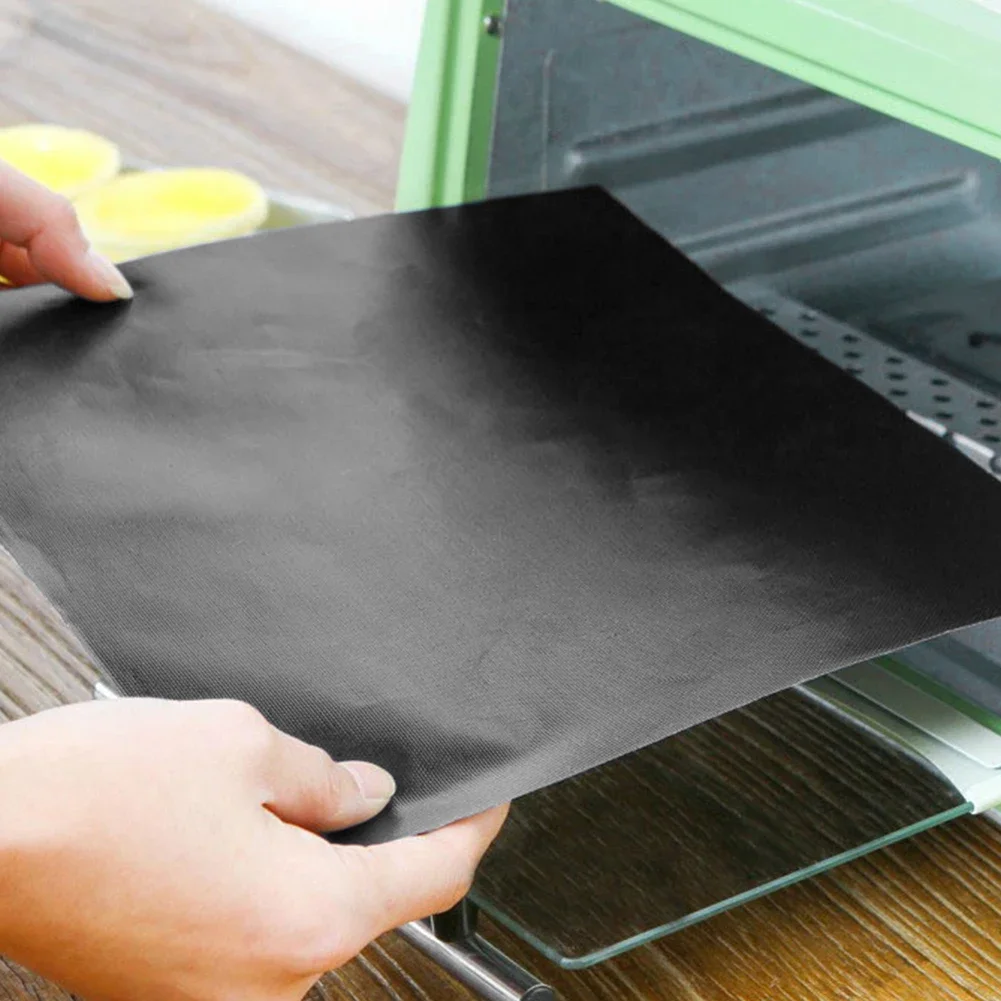 1-6pcs Non-stick BBQ Grill Mat 50x40CM Baking Mat BBQ Tools Cooking Grilling Sheet Heat Resistance Easily Cleaned Kitchen Tools 3