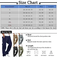 New Men Drawstring Pocket Casual Pants Summer Jogger Pants Male Solid Color Cargo Pants Casual Comfortable Elastic Sports Pants - Image 6