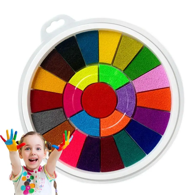 Kids Washable Finger Paint Finger Paint Tool Kit Portable Washable Kids Educational Tool Kit for Children Drawing tool