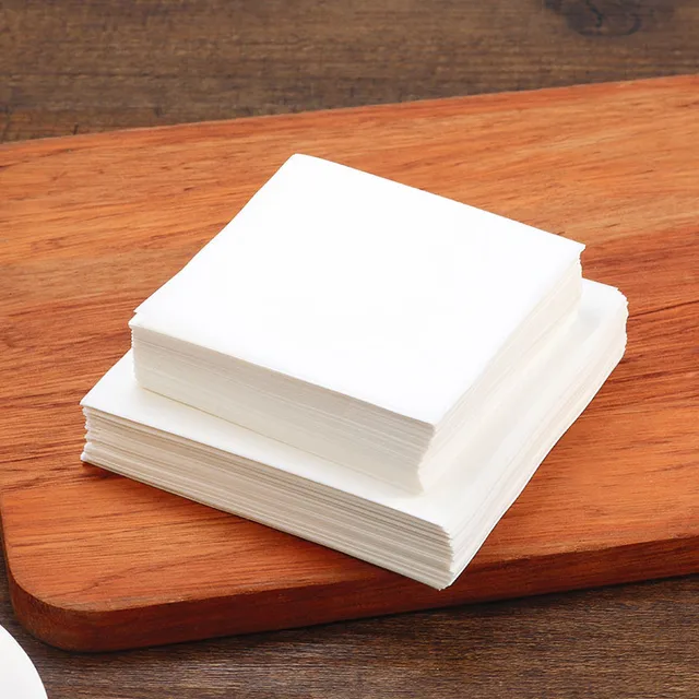500pcs Round Square Steamed Bun Papers Non-stick Household Snack Bread Cake Steamer Oil Paper Pads 3