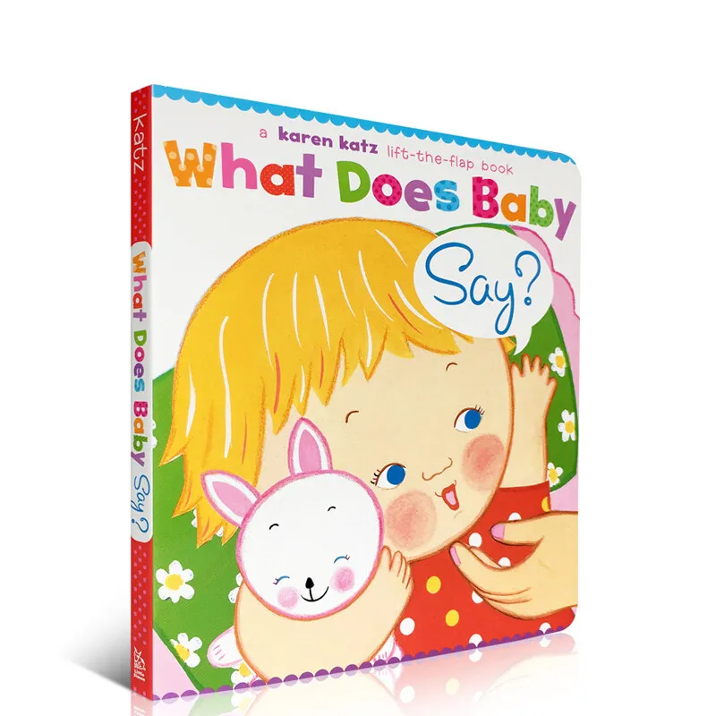 

Milu Original English What Does Baby Say ？ Picture Book Board Karen Katz Children's