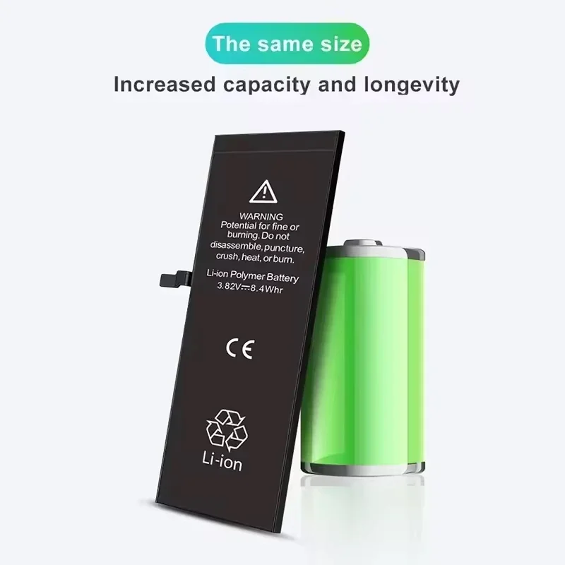 Batteria di ricambio 2026 per iPhone 6, 6S, 7, 8 Plus, X, XR, XS Max, 11, 12 Pro, 13, 14 Plus + Strumento Gratuito - Image 4