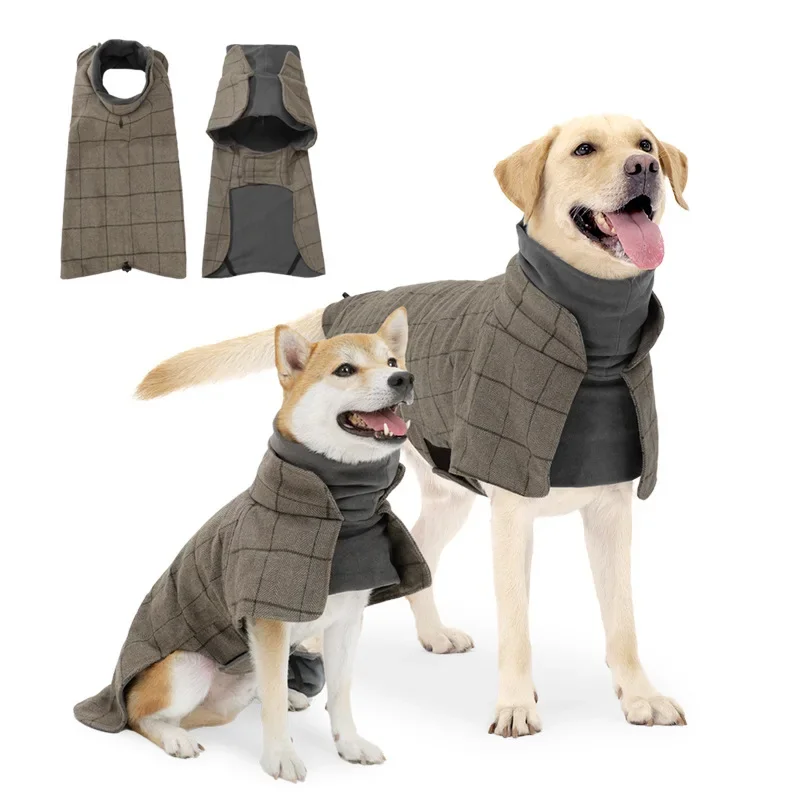 

Зимняя теплая утолщенная куртка для собак, водонепроницаемая одежда для маленьких и средних собак, пальто для щенков, одежда для чихуахуа, французского бульдога, Мопса