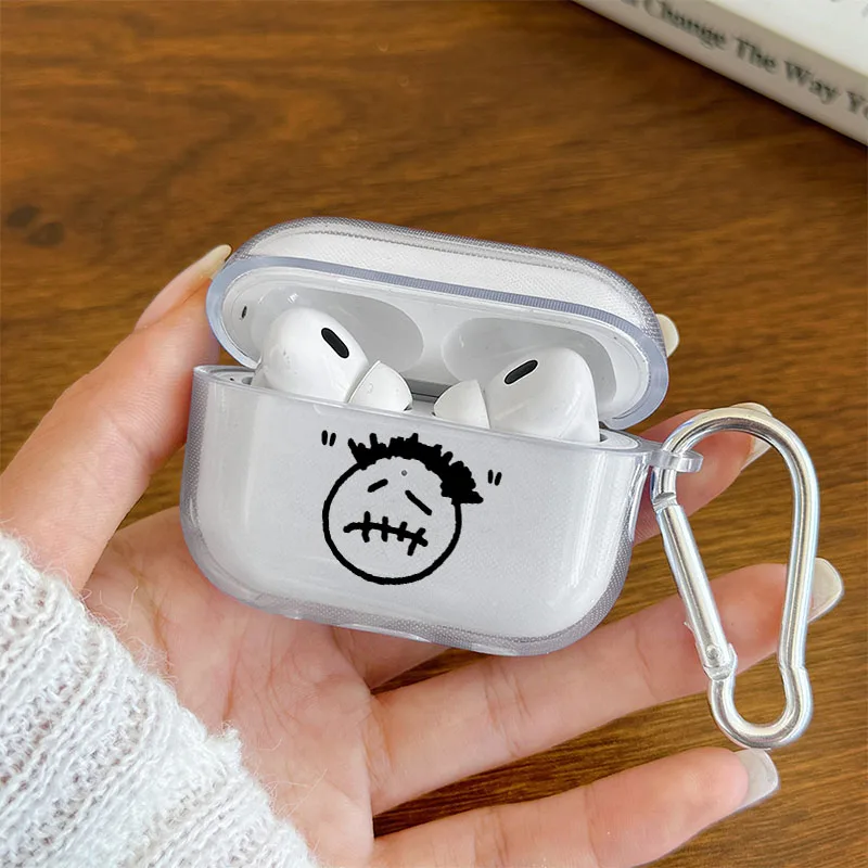 Clear TPU Protective Case for AirPods Pro and Wireless Earphones
