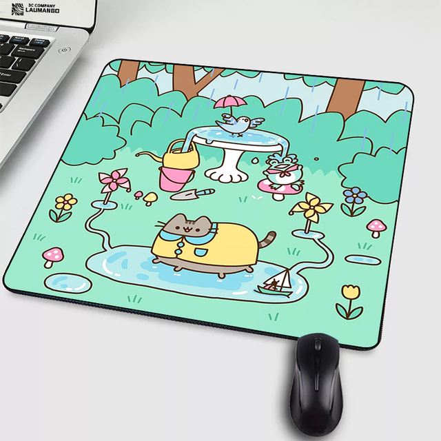 Cat Cartoon Mouse Pad Anime Mausepad PC Gamer Cabinet Tapis De Souris Varmilo Keyboard Gaming Accessories Laptop Mousepad