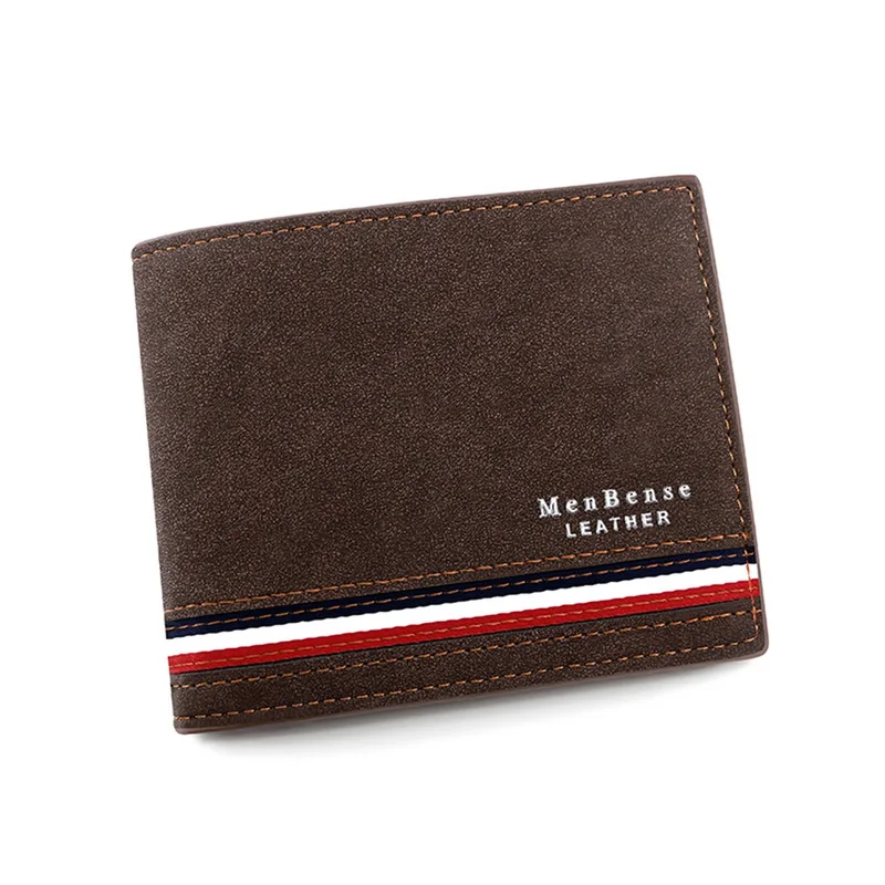 Tanie Moda skórzany portfel mężczyźni luksusowa wąska portmonetka biznes składany portfel pokrowiec na sklep