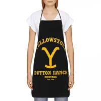 Custom Yellowstone Dutton Ranch Funny Aprons Women Men Adult Unisex Kitchen Chef Bib Tablier Cuisine Cooking Baking Painting 2
