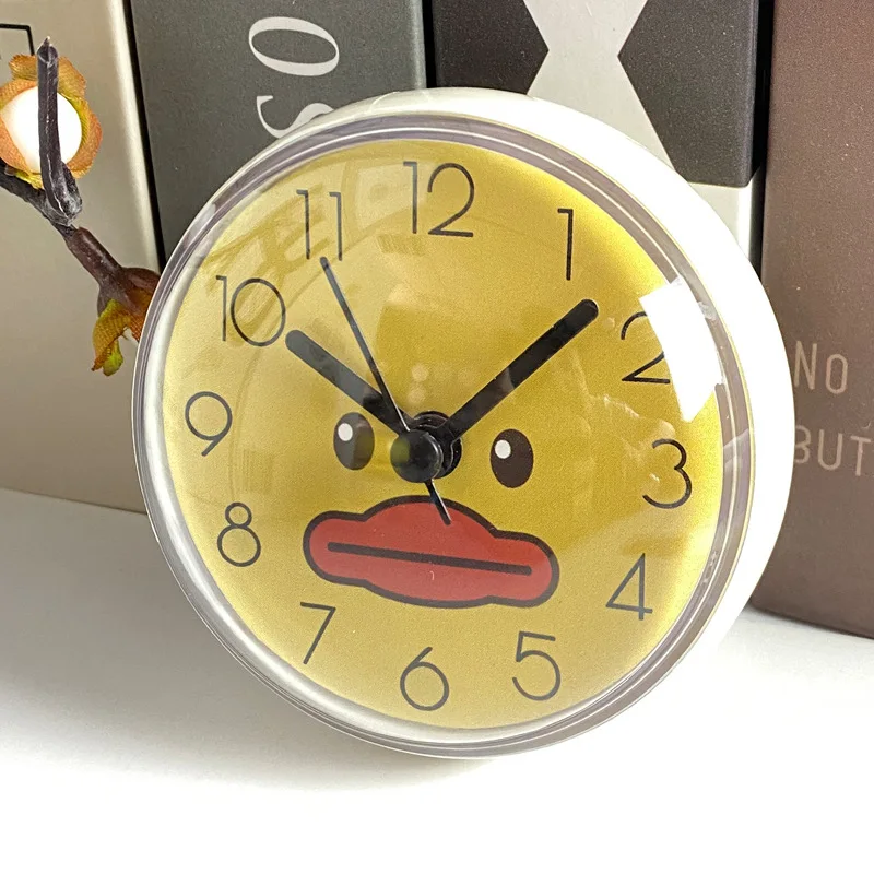 Mini Reloj de pared con ventosa para baño, relojes de ducha antivaho  impermeables, Decoración de mesa de cuarzo para cocina y hogar, 7cm -  AliExpress