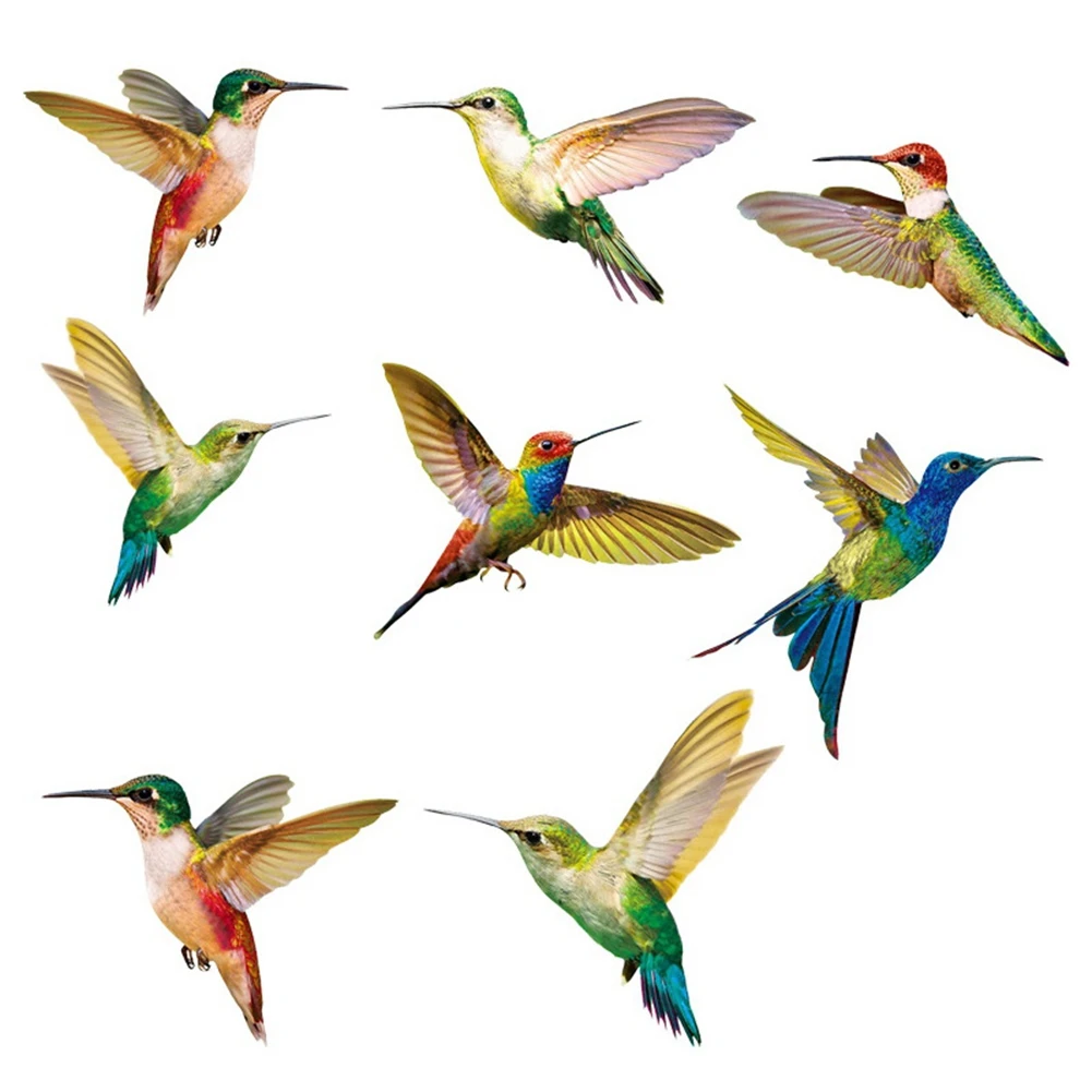 

8 Pcs bird Window Clings Anti-Collision Window Clings Decals to Prevent Bird Strikes no Window Glass Non